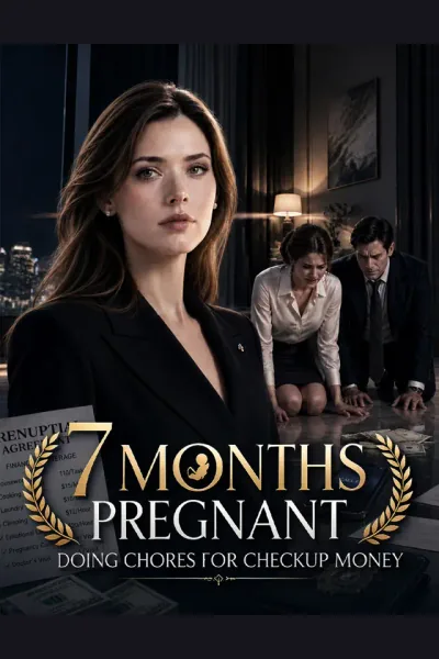 Póster de 7 Months Pregnant, Doing Chores for Checkup Money