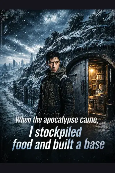 Affiche de When the apocalypse came, I stockpiled food and built a base