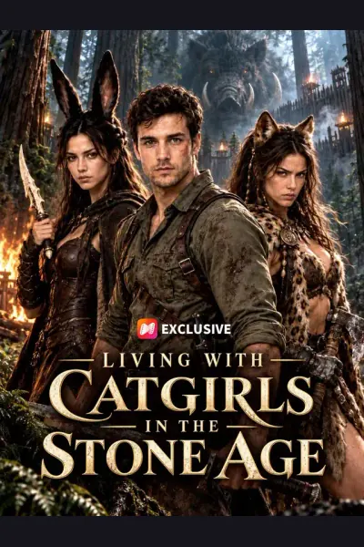 Living with Catgirls in the Stone Age poster