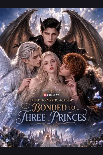 Póster de Exiled to Mystic Academy, Bonded to Three Princes