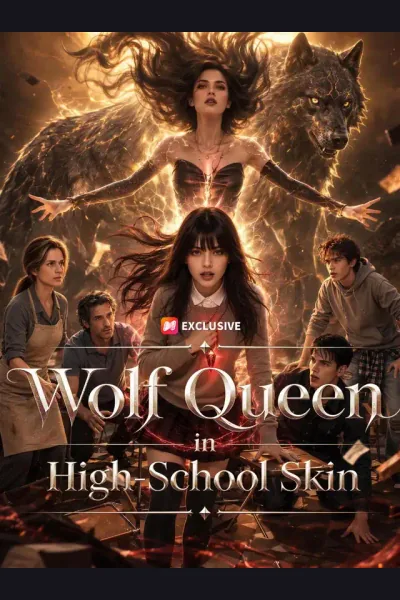 Wolf Queen In High‑School Skin poster