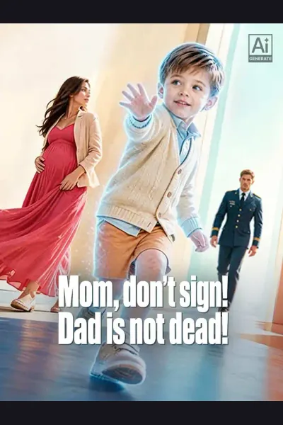 Affiche de Mom, don't sign! Dad is not dead!