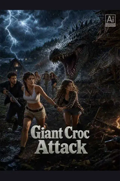Affiche de Giant Croc Attack