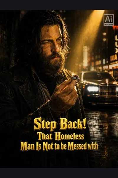 Póster de Step Back! That Homeless Man Is Not to be Messed with