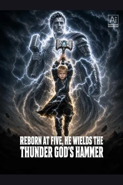 Póster de Reborn at Five,He Wields the Thunder God's Hammer