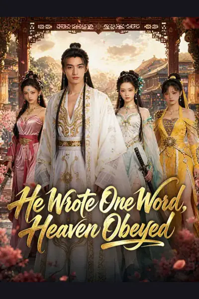 Póster de He Wrote One Word, Heaven Obeyed