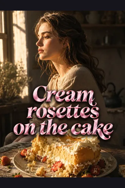 Póster de Cream rosettes on the cake