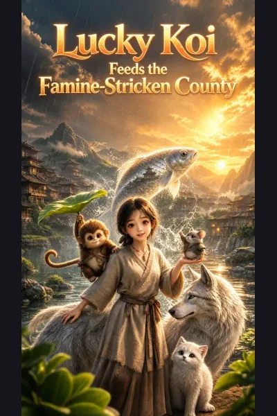 Póster de Lucky Koi Feeds the Famine-Stricken County