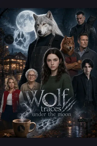 Póster de Wolf traces under the moon